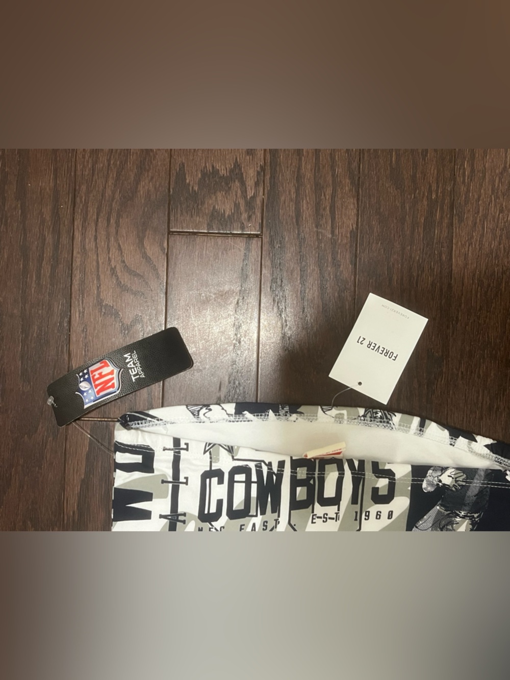 Forever 21 x NFL Dallas Cowboys Tube Top NWT Medium - Picture 8 of 9